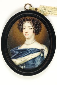 Lady Frances Howard (akwarela na kości słoniowej)