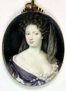 Anne Greville, hrabina Kingston (akwarela na kości słoniowej)