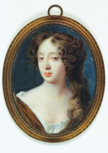 Lady Elizabeth Percy, hrabina Ogle (akwarela na kości słoniowej)