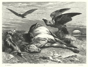 Childe Harold Lorda Byrona, Canto I, Stanza 88 (grawerowanie) autorstwa Richard (after) Ansdell