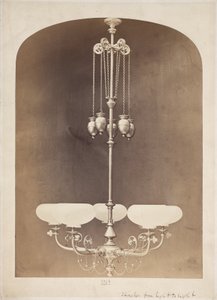 Gasolier, ok. 1880 autorstwa John Pardon