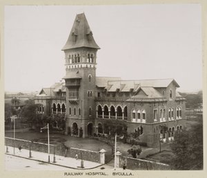 Szpitale Szpital kolejowy Byculla, Indie, ok. 1930 r. autorstwa John Pardon