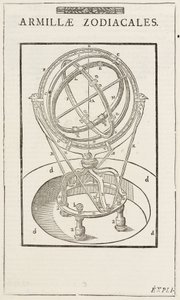 Zodiakalna sfera armilarna Tycho Brahego, przed 1570 r. autorstwa John Pardon