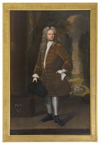 William Stukeley, c.1726 (olej na płótnie) autorstwa Richard (attr. to) Collins