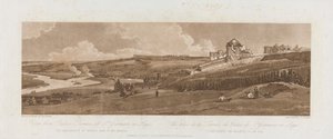 Widok z Tarasu Pałacowego w St. Germain en Laye; Akwedukt Marli widziany w oddali 1803; Tablica 16 z Widoków w Paryżu, śledzenie objętości płyty Emanuela, B1981.25.2625
