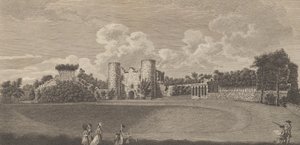 Zamek Tunbridge w hrabstwie Kent, z Edwarda Hasteda, The History and..., 1777-90.