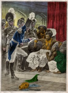 Sri Vikrama Rajasinha, król Kandy (Sri Lanka) zwolniony przez Anglików w 1815. 1924 (ilustracja)
