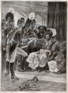 Sri Vikrama Rajasinha, król Kandy (Sri Lanka) zwolniony przez Anglików w 1815. 1924 (ilustracja)