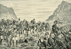 Atak w dolinie Kuram, 1901. autorstwa Richard Caton II Woodville