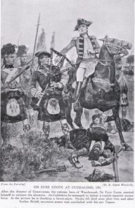 Sir Eyre Coote w Cuddalore, ilustracja z „Historia narodów Hutchinsona”