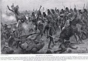Bitwa pod Salamanką, ilustracja z „Historii narodów Hutchinsona”