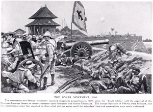 The Boxer Movement, ilustracja z „Hutchinsons History of the Nations”, c.1910