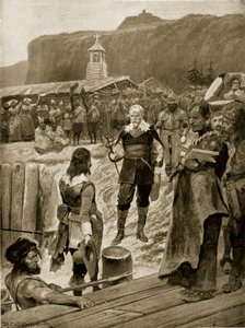 Pierwsze kroki Wielkiej Brytanii w Quebecu, ilustracja z "Hutchinson