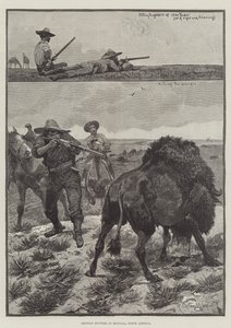 Łowcy bizonów w Montana, Ameryka Północna autorstwa Richard Caton Woodville junior