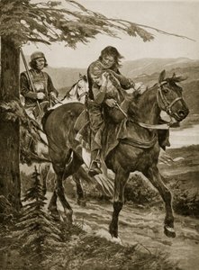 Król Dermot nosi Devorgil, ilustracja z „Hutchinson