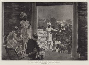Głód w Indiach, niesienie ulgi głodującym tubylcom w rezydencji