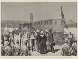 Sirdar, generał brygady Sir Herbert Kitchener, w Assouan, przy okazji niedawnej inspekcji 10. Pułku Soudańskiego