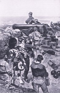 Szturm na Sewastopol, 1855, ilustracja z brytyjskich bitew na lądzie i morzu, 1915 autorstwa Richard Caton Woodville junior
