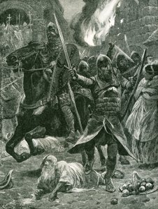 Wynik uznania Wilhelma I, Boże Narodzenie, 1066 autorstwa Richard Caton Woodville junior