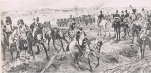 Waterloo 18 czerwca 1815: Stara Gwardia, ilustracja z brytyjskich bitew na lądzie i morzu, 1915 autorstwa Richard Caton Woodville junior