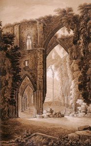 Opactwo Tintern, z "Historycznej wycieczki po Monmouthshire" Williama Coxe, wydrukowanej przez T. Cadell, 1801 (pióro, tusz i grafit na papierze) autorstwa Richard Colt Hoare