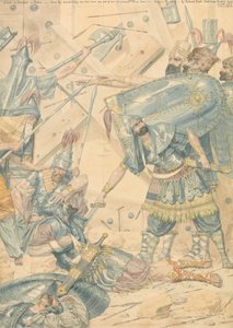 Śmierć Abimeleka w Tebes autorstwa Richard Dadd