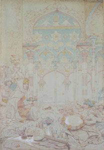 Fantazja egipskiego haremu, 1865 autorstwa Richard Dadd