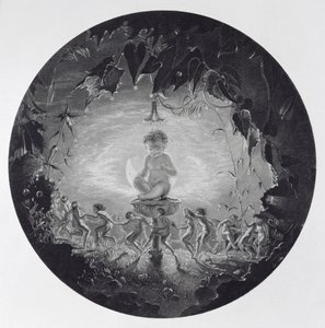 Puck and the Fairies, grawerowane przez William Home Lizars (1788-1859) autorstwa Richard Dadd
