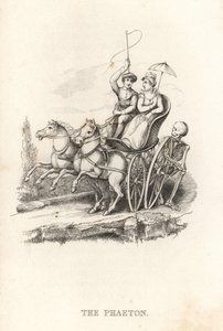 Szkielet Śmierci i Faetona. ,1827 (grawerowanie)
