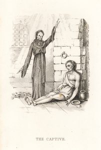 Szkielet Śmierci i jeńca. ,1827 (grawerowanie)