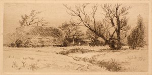 Old Farm Court Road, Dulwich (akwaforta) autorstwa Richard Davidson Winter