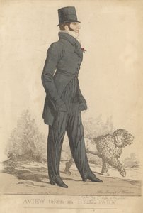 Henryk Somerset, 7. książę Beaufort; Widok z Hyde Parku autorstwa Richard Dighton