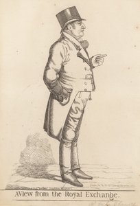 Lee La Chamette (f.1817); Widok z Royal Exchange, 1817 autorstwa Richard Dighton