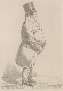 Richard uzdrawia (lub uzdrawia); Król Ryszard, przyjaciel brokera autorstwa Richard Dighton
