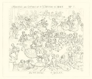 1849, W domu, Polka autorstwa Richard Doyle