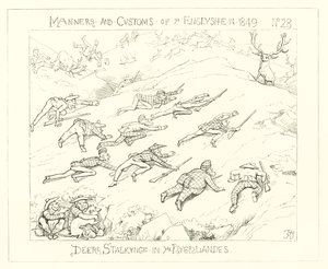 1849, Podchody jeleni w Highlands autorstwa Richard Doyle