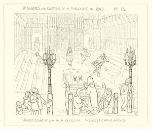 1849, Najwyższy Sąd w Królestwie, The Lords rozprawa apelacyjna autorstwa Richard Doyle