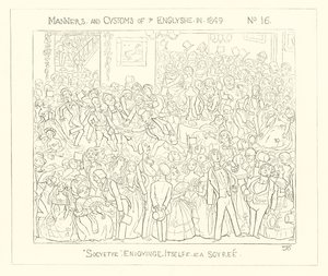 1849, Towarzystwo bawiące się na wieczorze autorstwa Richard Doyle