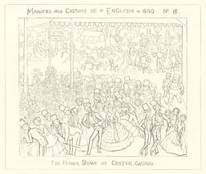 1849, Wystawa Kwiatów w Chiswick Gardens autorstwa Richard Doyle
