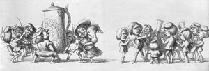Zespoły grające dla zwiedzających na Wielką Wystawę, 1851 autorstwa Richard Doyle