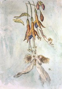 Ucztowanie wśród fusii (akwarela na papierze) autorstwa Richard Doyle