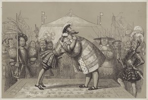 Pole Złotego Płótna (akwatinta) autorstwa Richard Doyle