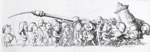 Niemieccy goście na Wielkiej Wystawie, 1851 autorstwa Richard Doyle