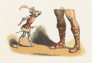 Ilustracja do Jacka The Giant Killer (kolor lito) autorstwa Richard Doyle