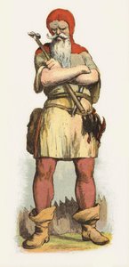 Ilustracja do Jacka The Giant Killer (kolor lito) autorstwa Richard Doyle