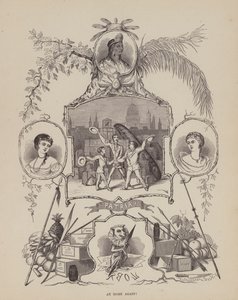Strona z amerykańskiej trasy panów Browna, Jonesa i Robinsona (rycina) autorstwa Richard Doyle