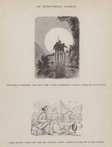 Strona z amerykańskiej trasy panów Browna, Jonesa i Robinsona (grawerunek) autorstwa Richard Doyle