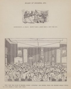 Strona z amerykańskiej trasy panów Browna, Jonesa i Robinsona (grawerunek) autorstwa Richard Doyle