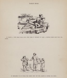 Strona z amerykańskiej trasy panów Browna, Jonesa i Robinsona (rycina) autorstwa Richard Doyle