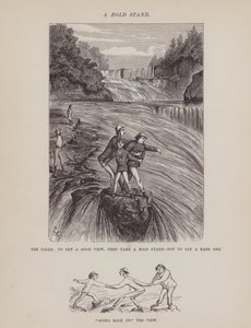 Strona z amerykańskiej trasy panów Browna, Jonesa i Robinsona (grawerunek) autorstwa Richard Doyle